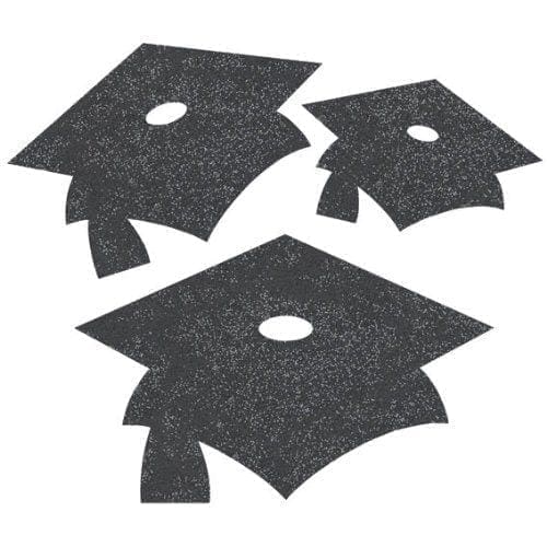 12ct  Mortarboard Graduation Cutouts