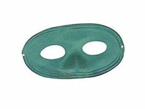 Green Domino Mask Halloween Costume Accessory