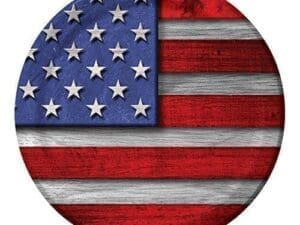 8 Count Round Paper Dinner Plate, Patriotic Celebration
