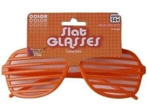 Orange Slat Glasses