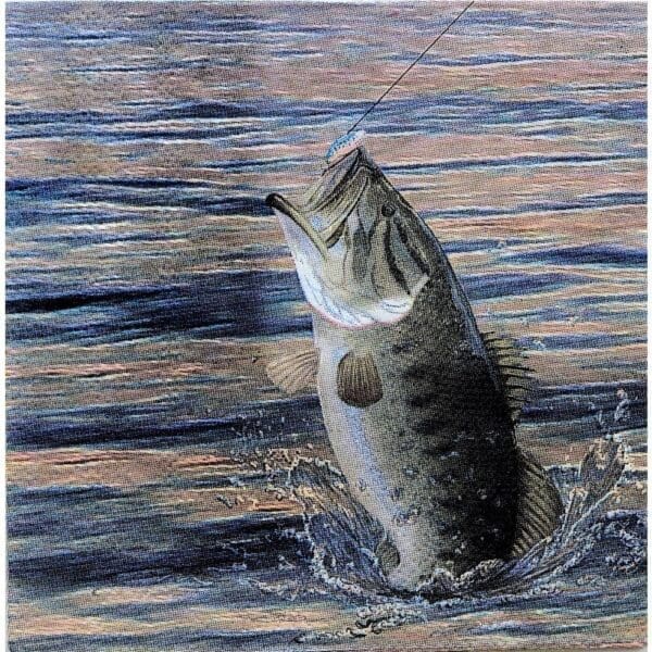 Gone Fishing Beverage Napkins 16ct Size Napkin