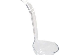 Hard Plastic 5-Ounce Punch Bowl/Serving Ladle, Clear