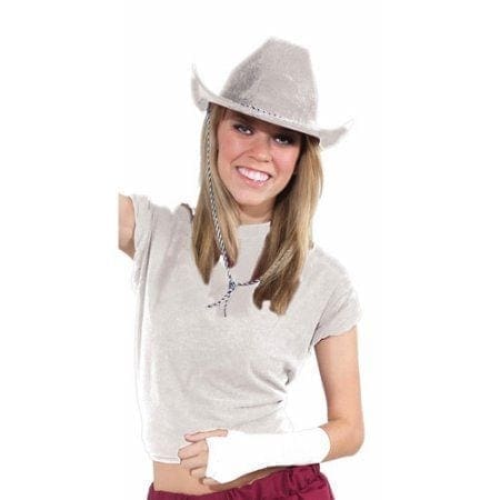White Cowboy Hat Halloween Costume Accessory - Image 2