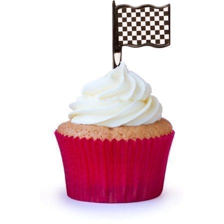 Creative Converting Black and White Check Picks 12 pk (011577)