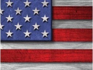 Patriotic Steel Beverage Napkins