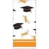 Orange Graduation Party Printed Plastic Tablecover (1)