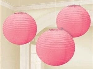Purple Paper Lantern Decorations (3 Count)