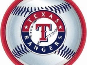 MLB Texas Rangers Large Paper Plates (18ct)
