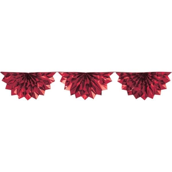 Red Foil Bunting