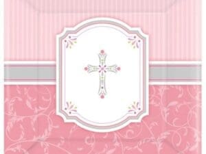 Pink Blessings 9 Plates Pkg/8