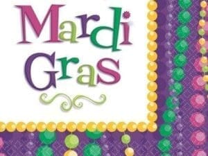 Mardi Gras Celebration Lunch Napkins