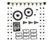 Silver & Gold Graduation Buffet Decorating Kit, 23pcs