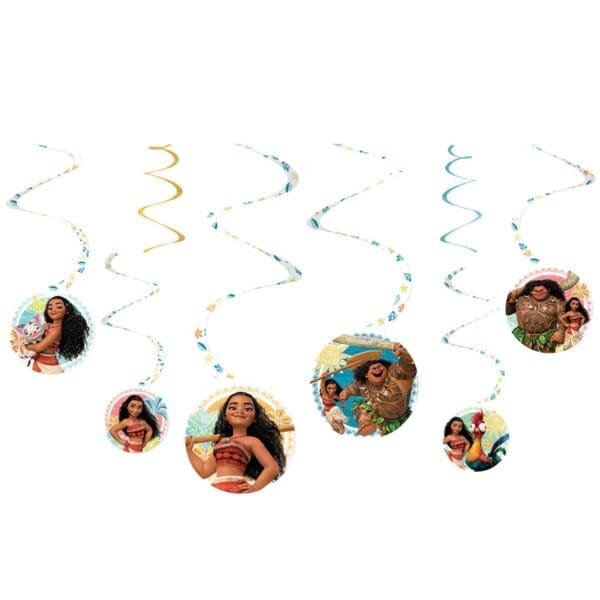 Moana Swirl Decorations (6)