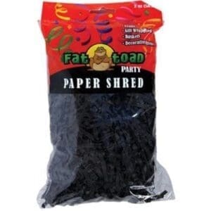 Wholesale Fat Toad Black Paper Shred - 2 Ounce(12x$1.96)
