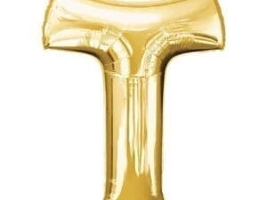 Price Includes Helium 34in Gold Letter Balloon (T)
