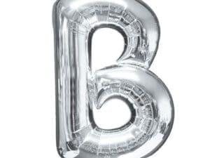 Price Includes Helium 34in Silver Letter Balloon (B)
