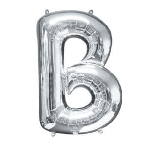 Price Includes Helium 34in Silver Letter Balloon (B)