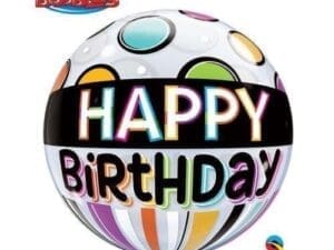 22" Bday Black Band & Balloon