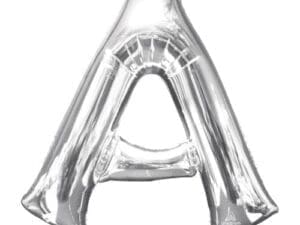 Price Includes Helium 34in Silver Letter Balloon (a)