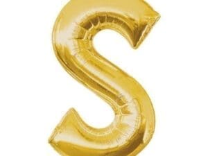 Price Includes Helium 34in Gold Letter Balloon (S)