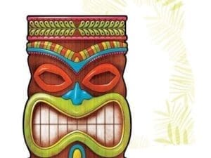 25ct Tiki Time Invitations Card Box