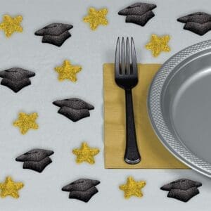 Glitter Graduation Table Scatter 40ct Decorations