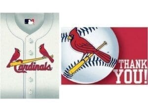St. Louis Cardinals Baseball - Invite and Thank-You Combo