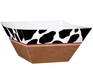 Western Small Square Paper Bowls