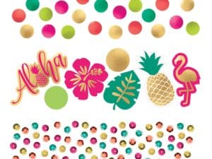Hawaiian Luau 'Aloha' Confetti Value Pack (3 Types)