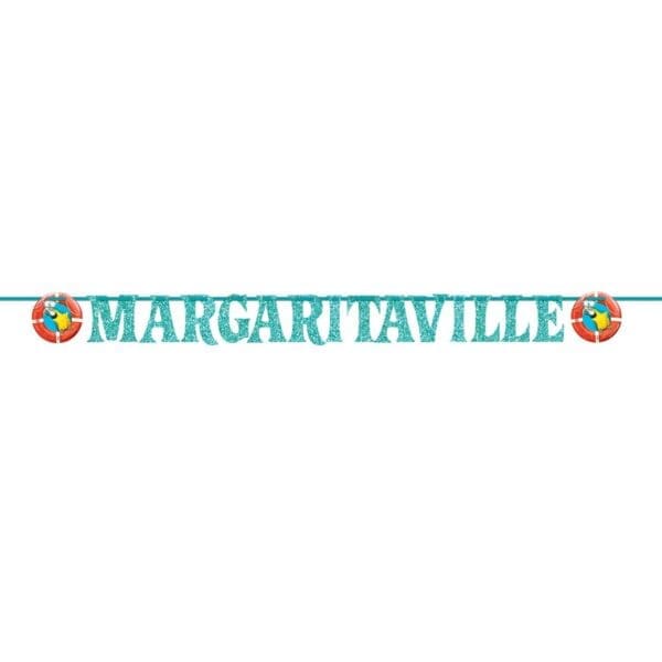 Glitter Margaritaville Letter Banner