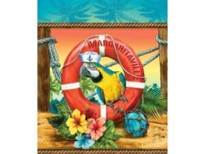 Hawaiian Luau 'Margaritaville' Plastic Table Cover (1ct)