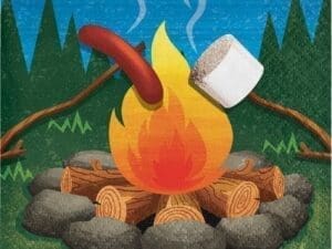 Camping Beverage Napkin - Set of 16