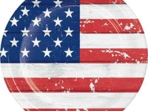 Patriots Glory Paper Plates, 8 Pack