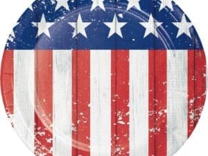 Patriots Glory Dessert Plates, 8 Pack