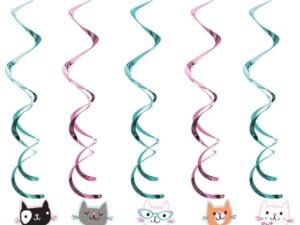 Cat Party Dizzy Dangler - Set of Five