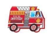 Firetruck Invitation - Set of Eight