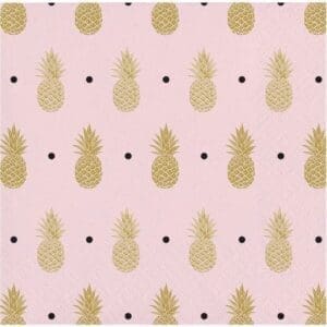 Pineapple Beverage Napkin (16 Count)
