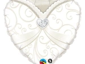 18 in. Wedding Gown Flat Foil Balloon