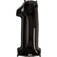 34 Inch Black Number Balloons 1