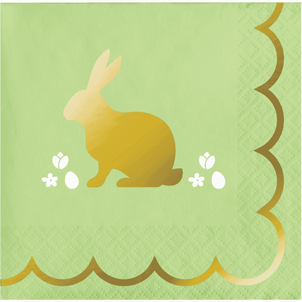 Golden Easter Beverage Napkins