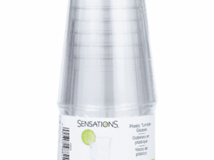 Clear Plastic Tumbler, 12 Oz