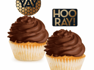 Gold Sequin Cupcake Picks