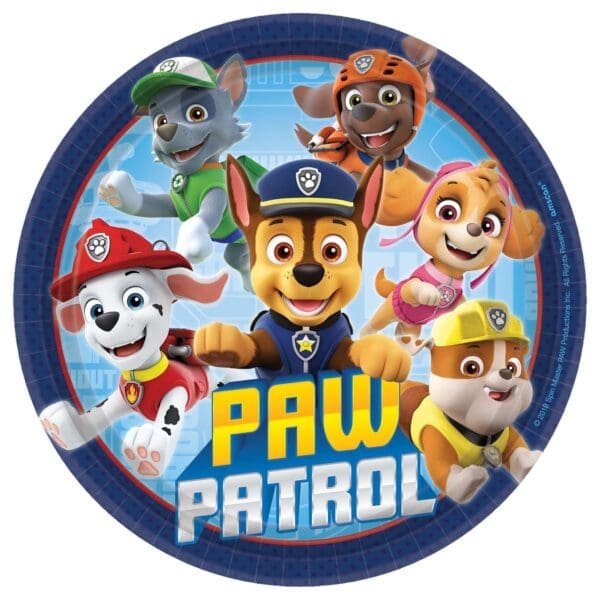 PAW Patrol Adventures Dessert Plates 8ct Birthday Party Supplies