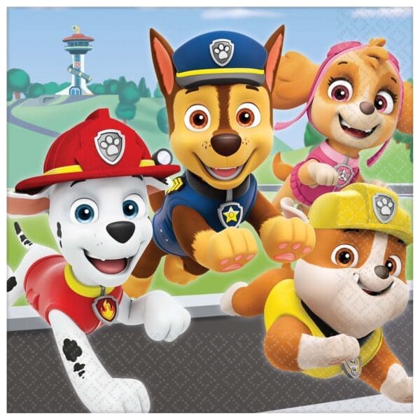 PAW Patrol Adventures Lunch Napkins 16ct Birthday Party Supplies