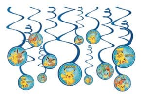 Pokemon Core Hanging Swirl Decorations