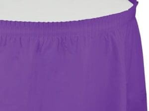 14' X 29 Amethyst Purple Plastic Table Skirt