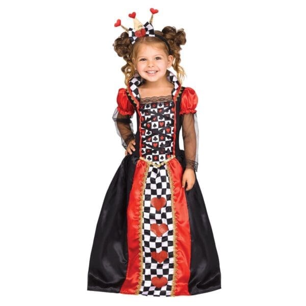 Fun World Queen of Hearts Toddler Costume, X-Large, Multicolor