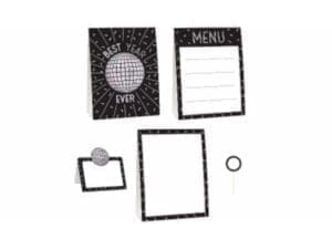 Amscan New Year's Disco Ball Drop Mini Buffet Decorating Kits, 12 Pieces per Pack, Case of 3 Packs