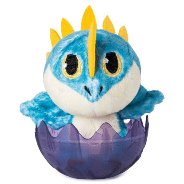 Dreamworks Dragons, Baby Stormfly 3-Inch Plush, Cute Collectible Plush Dragon in Egg, for Kids Aged 4 and up