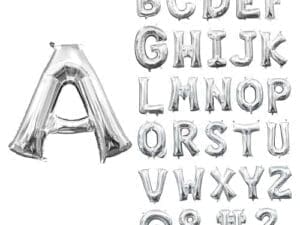 Anagram 78466 16 in. Letter F Silver Supershape Foil Balloon